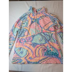 Lilly‎ Pulitzer Multicolor Mosaic Quarter-Zip Pullover